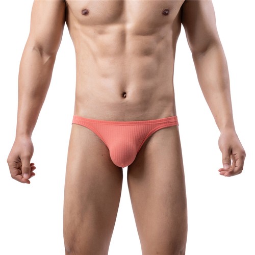 Men Underwear Sexy Solid Color Stripe Briefs Triangle Pants Low Waist Underwear - Bild 32 von 76