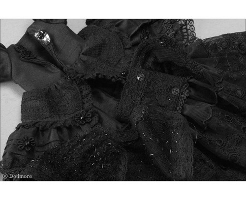 Outfits for YoSD USD Dear Doll Size - Cordelia Dress Set (Black) - LE20 - Picture 7 of 8
