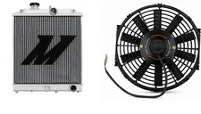 Mishimoto Performance Radiator And 12" Universal Slim Fan Kit 92-00 Honda Civic