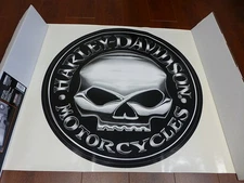 Harley-Davidson Willie G Skull Extra Large Trailer Decal Sticker NEW