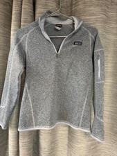 Patagonia Better Sweater Youth Large 12 Gray Pullover Jacket 1/4 Zip
