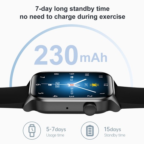 Smart Waterproof Watch Heart Rate Blood Pressure Sleep Tracker for iOS Android - Picture 4 of 16