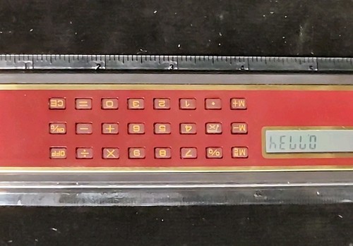 Philadelphia Phillies Ruler/Clock/Calculator, Original Vintage Case, SGA. Read! - Picture 2 of 6