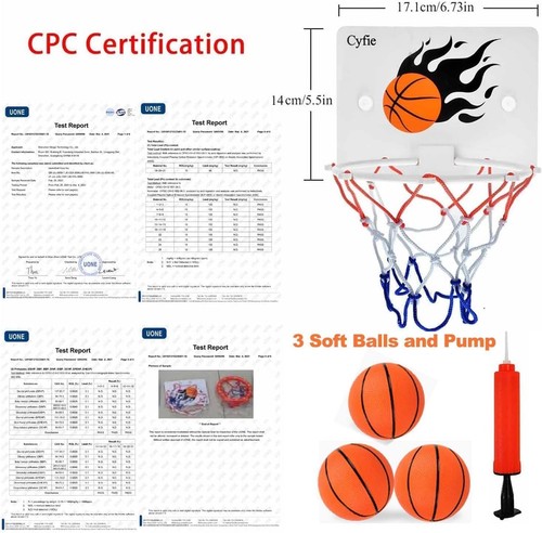 BPA-freier Saugnapf Basketballkorb für Kleinkind Badezeit Spaß - Indoor/Outdoor - Bild 5 von 9
