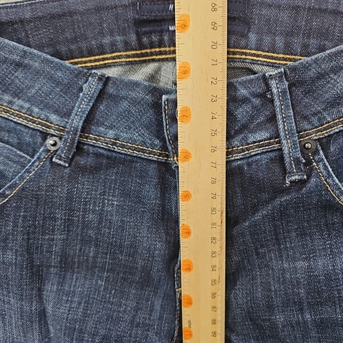 Hudson Jeans Größe 26 Damen Dark Rinse Slim Low Rise Hergestellt in den USA Frey Hem - Bild 8 von 12
