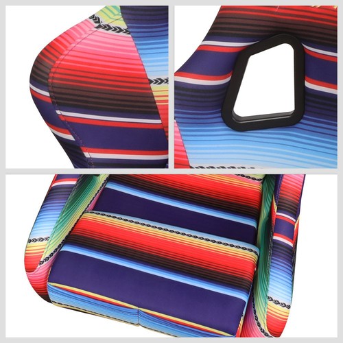 NRG FRP-302-MEXICALI Mexicali Ultra Prisma (Large) Fixed Back Bucket Racing Seat - Picture 4 of 8