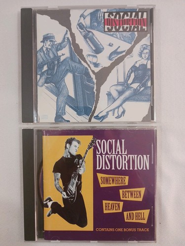 Social Distortion (2 CD Lot) Somewhere Between Heaven and Hell Punk Rock 1990er  - Bild 1 von 21