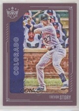 2021 Panini Diamond Kings Plum Framed Trevor Story #98 0f52