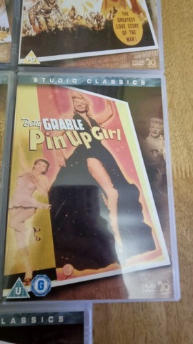Bundle Of 8 Studio Classics Dvd Pin Up Girl Dolly Sisters Wing Prayer Tripoli - Picture 5 of 18
