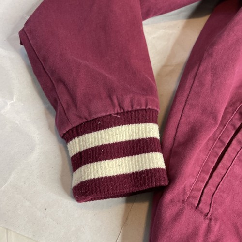 STARTER GIII Black Label Bomber Burgundy Cotton Jacket Sz S - Picture 3 of 19