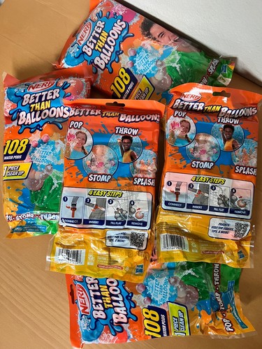 Lot of Hasbro Nerf Toys Better Than Balloons Splash Water Pods - Picture 2 of 2