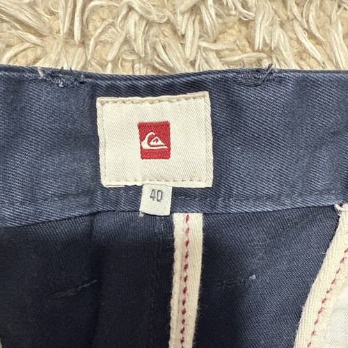 Pantalones Cortos Quiksilver Para Hombre Talla 40 Chino Sólido Frente Plano Skateboard Surf - Imagen 2 de 9