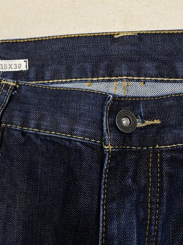 DH3 Selvedge Dark Wash Denim Jeans Men’s 38 Relaxed Baggy Redline Vintage Style - Bild 8 von 15