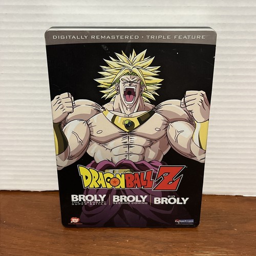 Dragon Ball Z - Broly Triple Feature - DVD Set Funimation Steel Book - Good Used - Picture 1 of 14