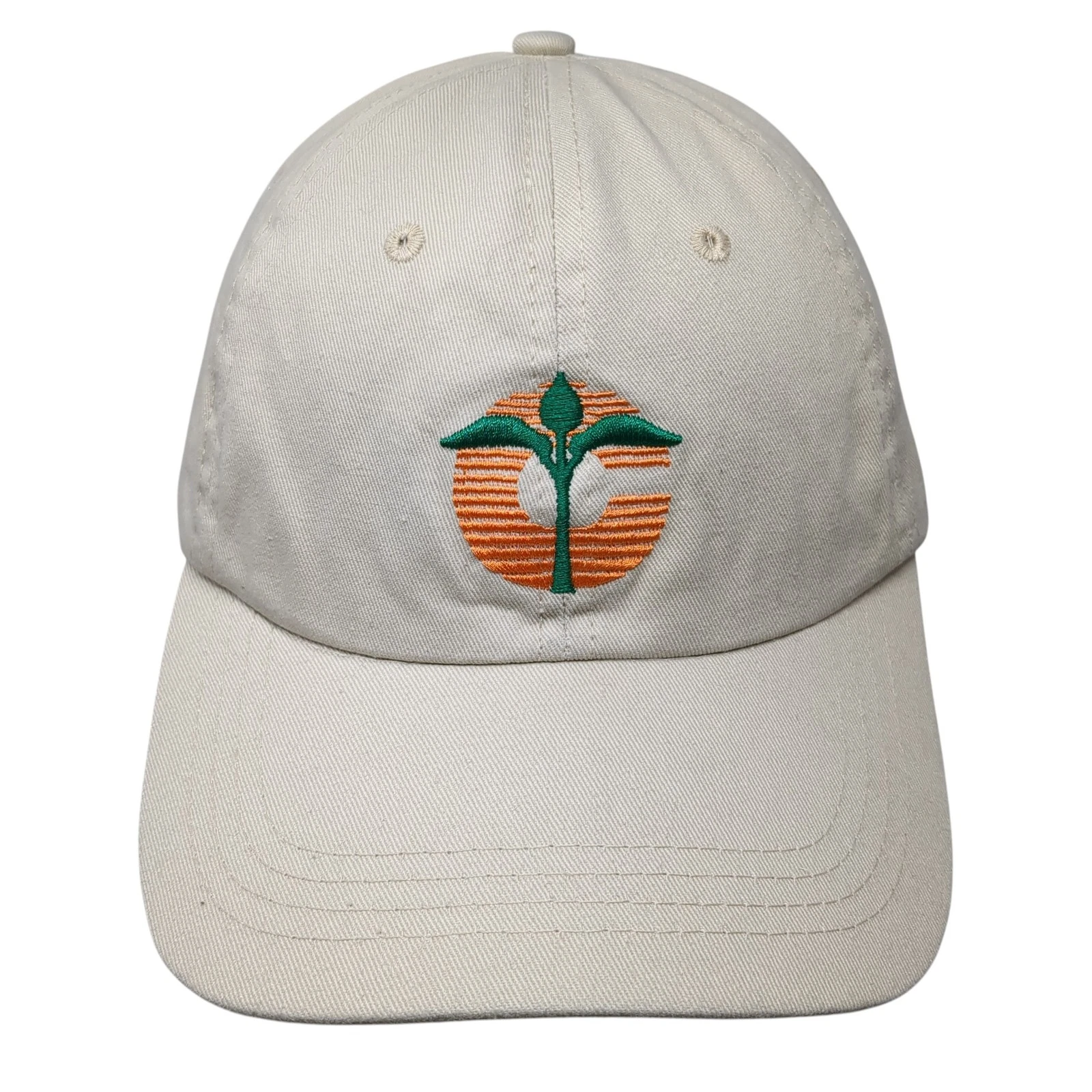 Champion Seed Company Slideback Hat Beige One Size Embroidered Logo