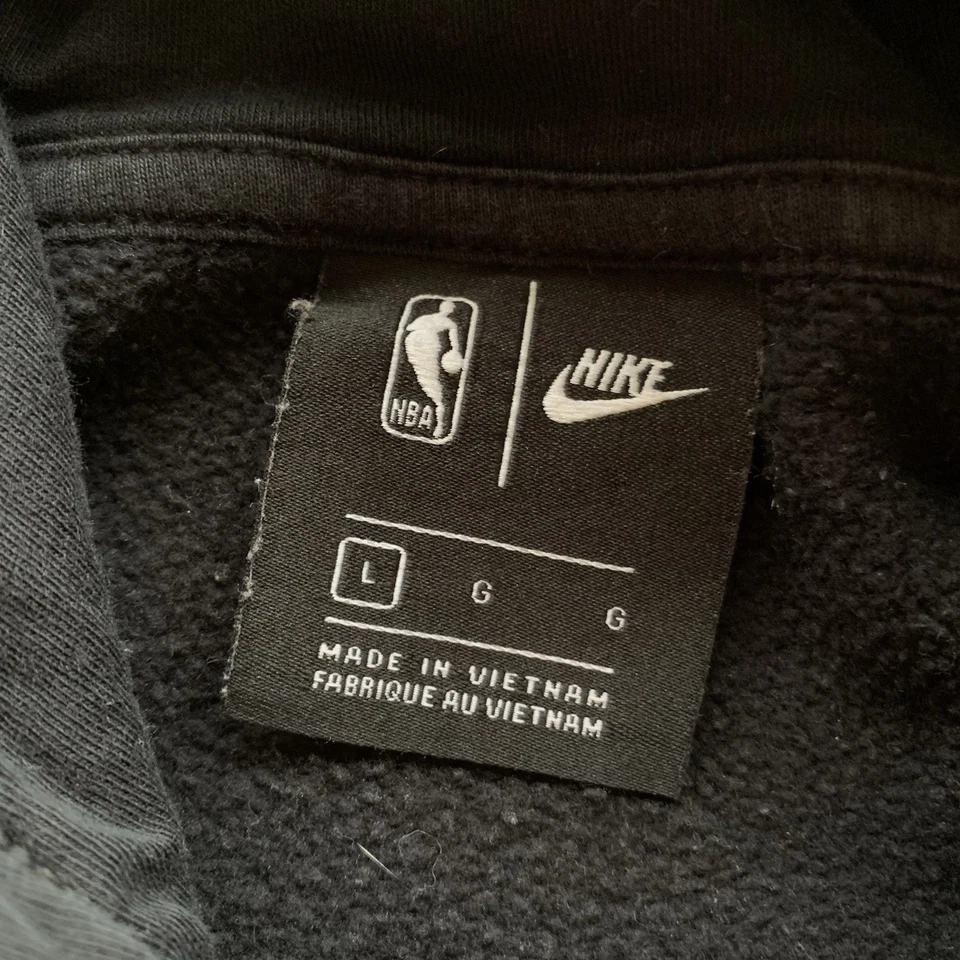 Moletom com capuz Nike NBA 2019 BRANCO QUENTE MIAMI HEAT basquete preto tamanho grande esporte - Imagem 3 de 4