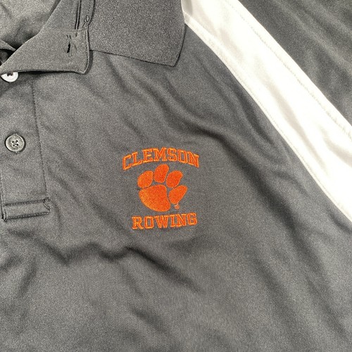 Clemson Tigers Rowing Polo Shirt Mens 2xl Embroidered Black Ncaa Ultra Club  - Afbeelding 6 van 18