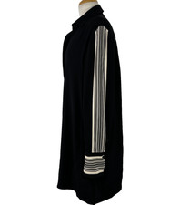 Reiss Black Ellie Side Stripe Long  Sleeve Mini Dress Women's Size 10