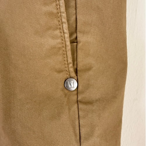 Pantalone chino Vuori Collins V433 uomo 36 x 30 marrone kaki cotone preppy tempo libero - Foto 11 di 12