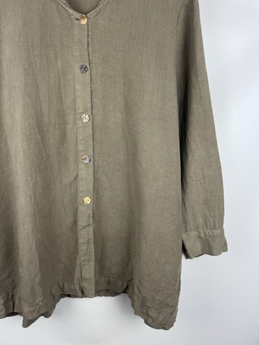 Elemente Clemente By Oska Ladies Lagenlook Linen Jacket Size 2  - Picture 6 of 23