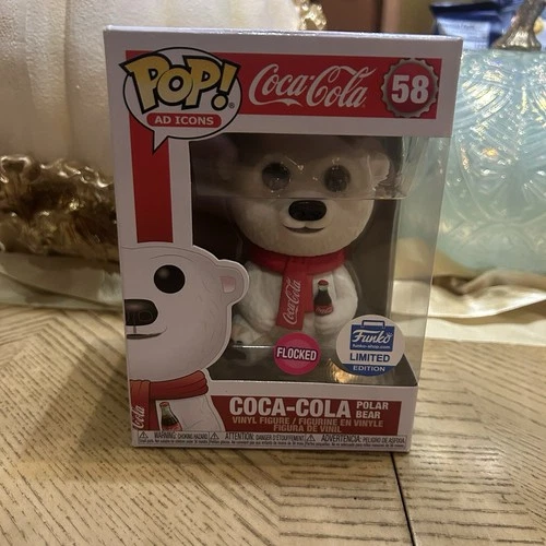 Funko Pop Ad Icons Coca-Cola Polar Bear Flocked Funko Web Exclusive Vinyl NIB