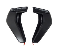 New OEM 2021-2025 Ford F-150 XLT Left & Right Fender Insert Emblem Badges Primed