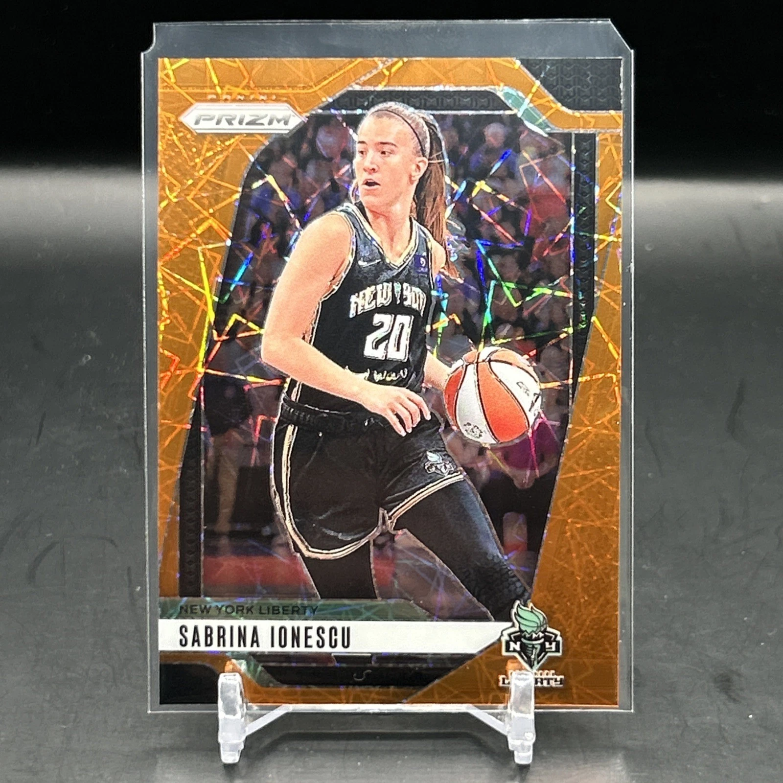 2024 Panini Prizm WNBA #17 Sabrina Ionescu Orange Velocity