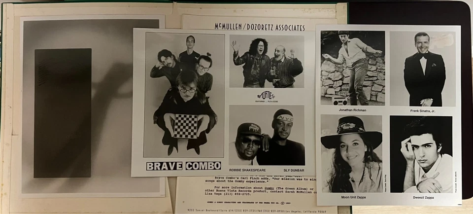 Gumby CD Sly Robbie Donna McElroy Frank Sinatra Jr Moon Zappa Complete Media Kit Foto 4 de 4