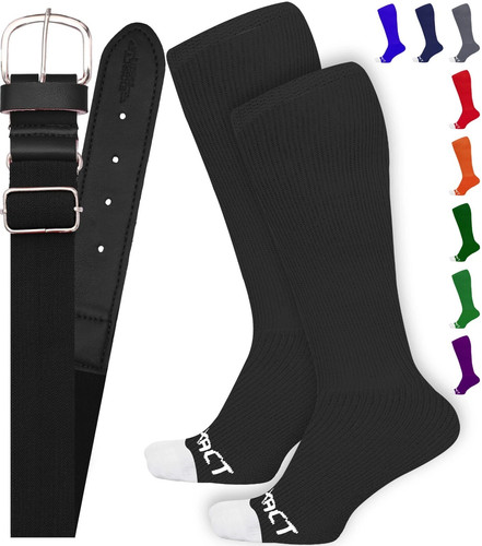 Exxact Sports Baseball/Softball Socks and Belt Combo, Adult & Youth Sizes - Picture 1 of 71