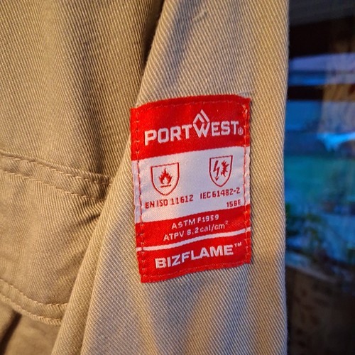 Portwest Bizflame 88/12 FR Shirt ARC Protection Welding Flame Resistant size L - Picture 4 of 5