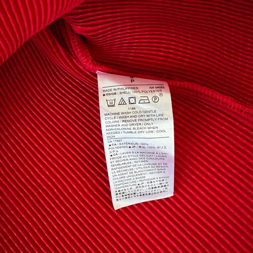 Banana Republic Factory Halter Crinkle Blouse Lettuce Hem Red Small NWT - Picture 8 of 8
