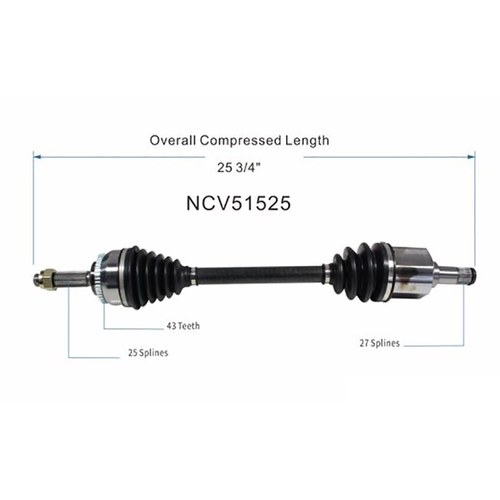 Front Left Fits 1999 2000 MITSUBISHI GALANT L4 2.4L 2351CC,DE 1x CV Axle Joint - Picture 5 of 8