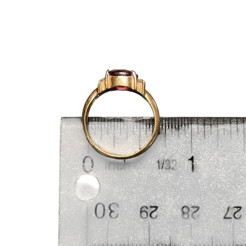 14k Solid Gold Ring with Stones Estimated Size 6 Womens Yellow Gold 585 - Picture 10 of 11