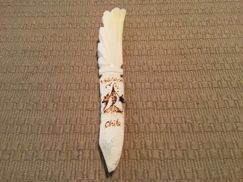 Chilean Letter Opener Hand Carved Vintage Chile