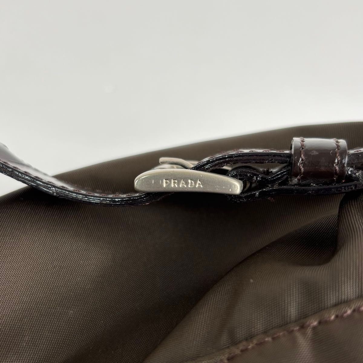 Excellent condition PRADA triangular logo backpac… - image 18
