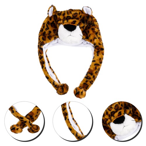 Leopardenhut Requisite Cartoon Leopard Kopfschmuck Performance Hut Party Dekoration - Bild 11 von 12