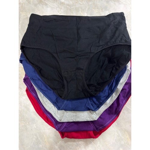 XL Full Coverage Baumwolle Höschen Unterwäsche Slips Mehrfarbig 5er Pack
