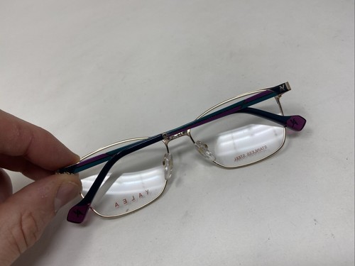 YALEA EYEWEAR GULWE VYA004 0376 54-15-140 GOLD PURPLE GREEN FLEX HINGE N854 - Picture 7 of 8