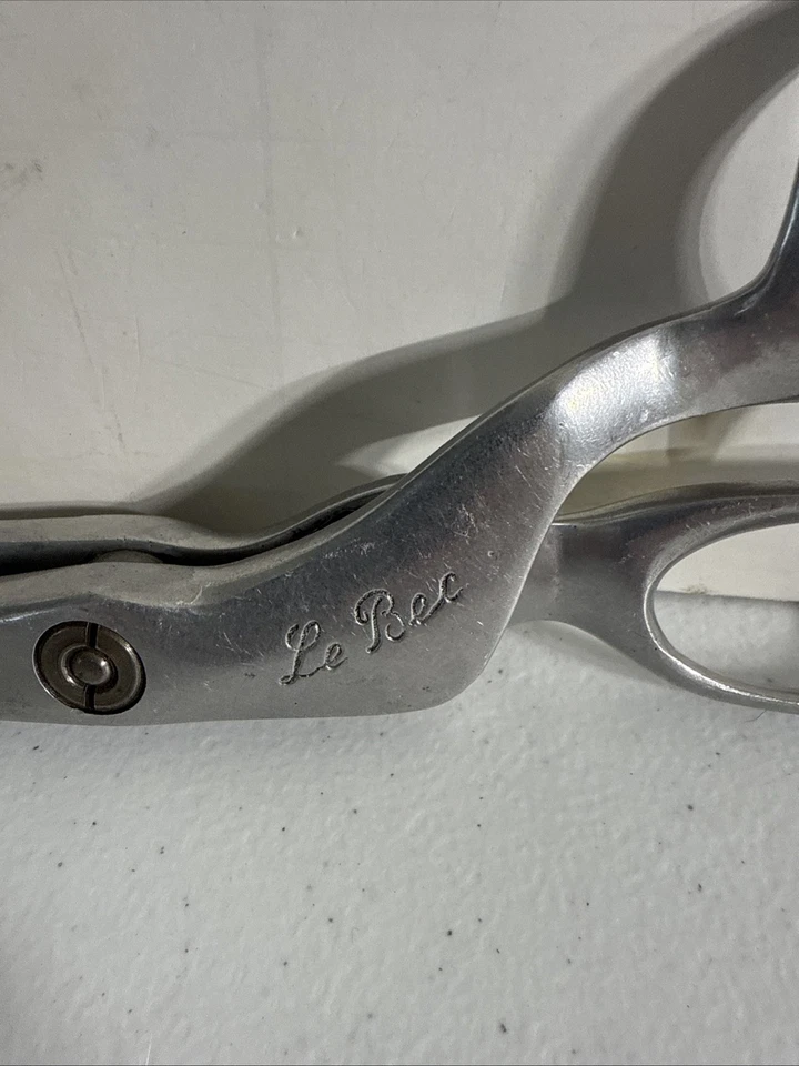 Vtg Le Bec Scissors 4” Blade Pinking Shears 10” Length Chrome Plated~fm Germany - Image 2 of 4