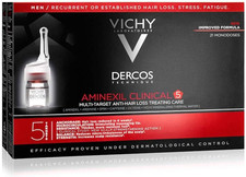 Vichy Dercos Aminexil Intensive 5 Uomo, Trattamento Anti-Caduta Multi-Azione, Fi