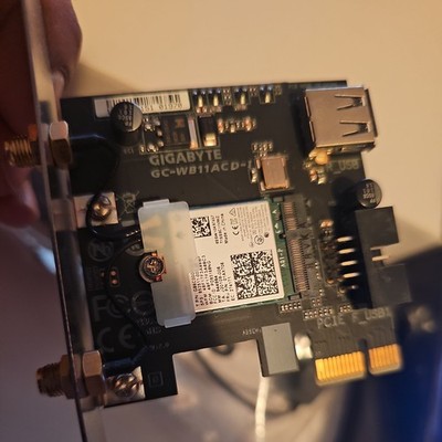Gigabyte GC-WB11ACD-I 802.11AC Bluetooth WiFi PCI Express Card &Antennas NEW