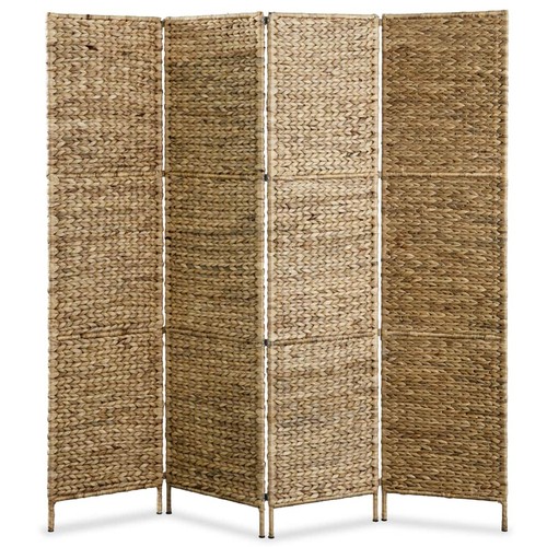 vidaXL 4-teiliger Paravent 154 x 160 cm Wasserhyazinthe - Bild 23 von 24