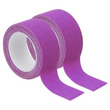 1 Inch x 16.4 Feet Neon Gaffer Cloth Tape, 2 Roll Tape, Purple