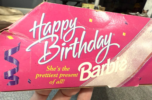 Vintage 1995 ^Happy Birthday Barbie^ Brunette #14663 ( Read the Description!! ) - Picture 8 of 11