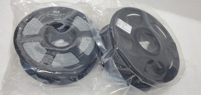 Lot 2 ANYCUBIC & ELEGOO  1.75mm 3D Printer Filament - PLA Black & Grey