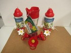 Lot of 3 Beautiful Hummingbird Feeders All New With Tags Audubon & Perky-Pet Red