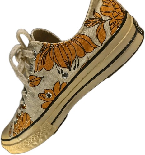 Shoe Sneaker Converse Women 9 VTG Floral Chuck 70 Cottage Boho Normcor Y2(5A) - Picture 12 of 13