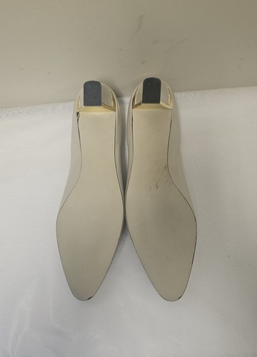 VTG California Magdesians 2" Heel Pumps Beige w/ Gold Trim sz 9 N mint -USA made - Picture 7 of 9