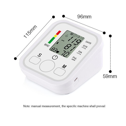 Electronic Blood Pressure Monitor Arm Sphygmomanometer Monitor LCD Display - Picture 10 of 14