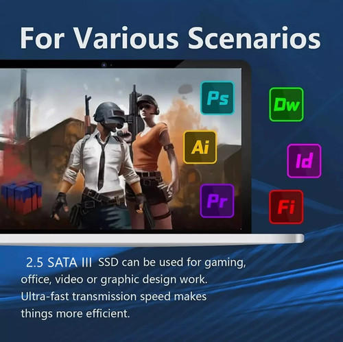 2TB SSD 2.5'' SATA III Internal Solid State Drive PC/MAC 560MB/s - Picture 3 of 9